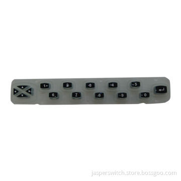Silicone Keypad with Number Printing and Coating, OEM/ODM Orders Welcomed